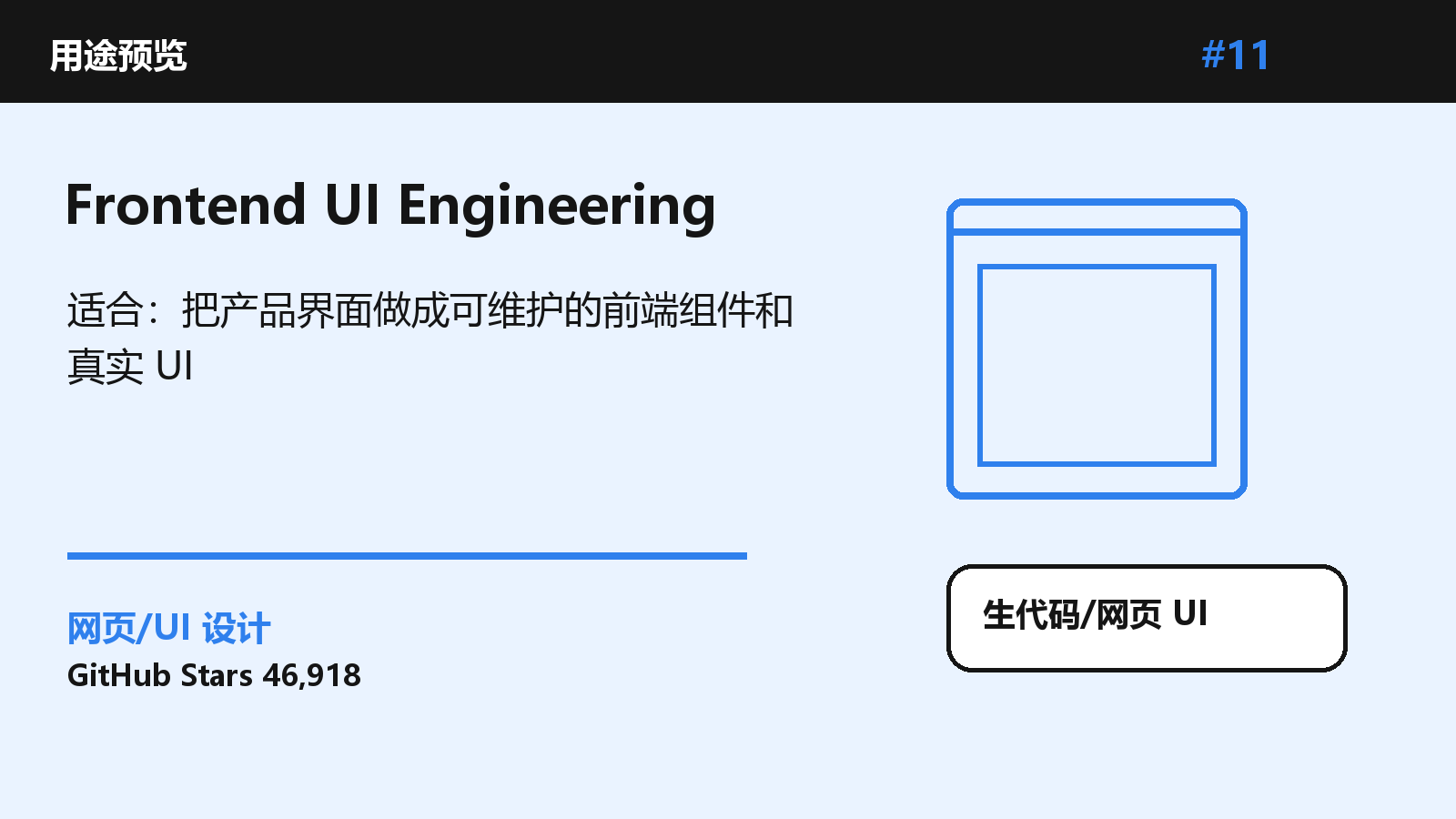 Frontend UI Engineering 的仓库效果图